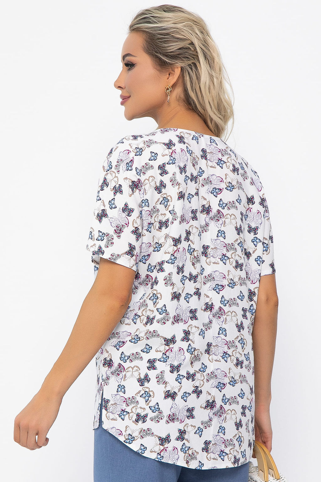 Блуза Маргоша (белая) Б13544-16М - Lt collection фото 3