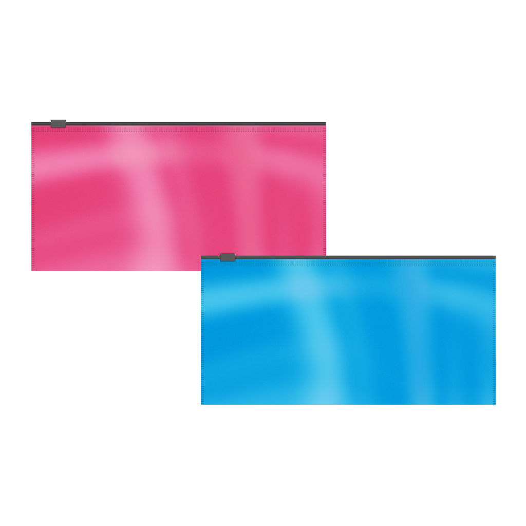 Цена за 1 шт. Набор из 4 zip-пакетов пластиковых ErichKrause® Glossy Bubble Gum, арома, Travel, непрозрачный, ассорти