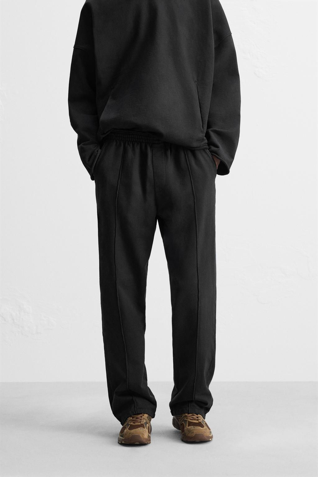 JOGGER TROUSERS WITH SEAM DETAIL - Zara фото 2