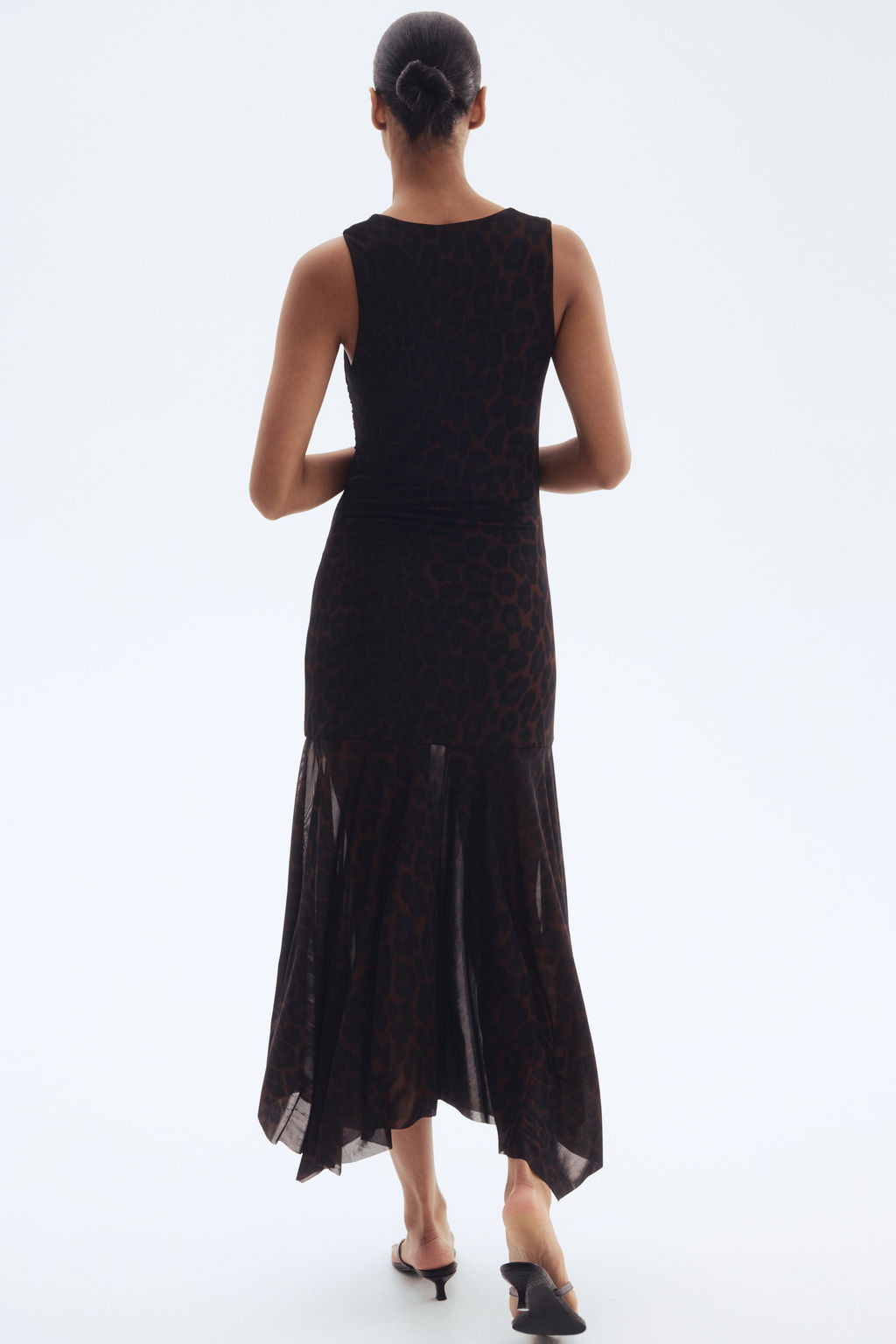 Draped mesh dress - H&m фото 3