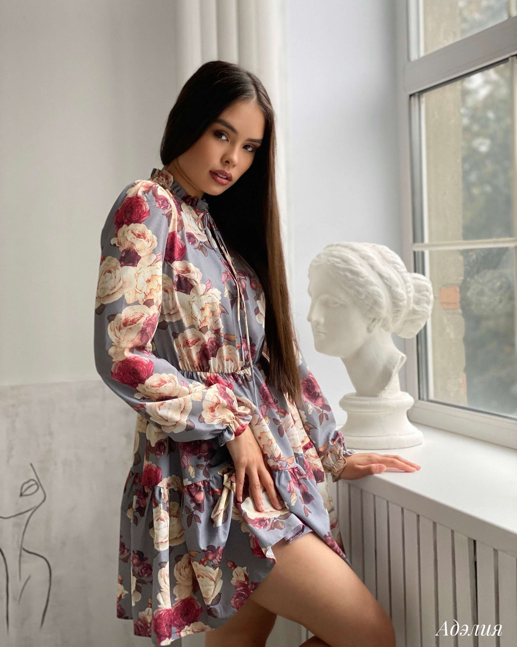 Платье Адэлия (серый) - Nadi bordo фото 8