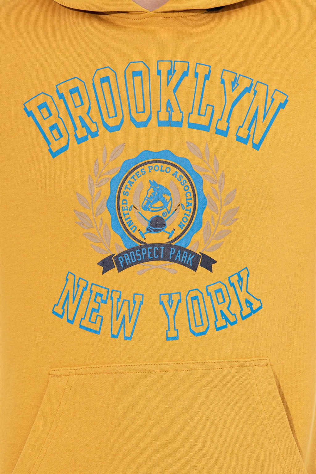 Мужская толстовка с капюшоном цвета шафрана - U.s. polo assn фото 12