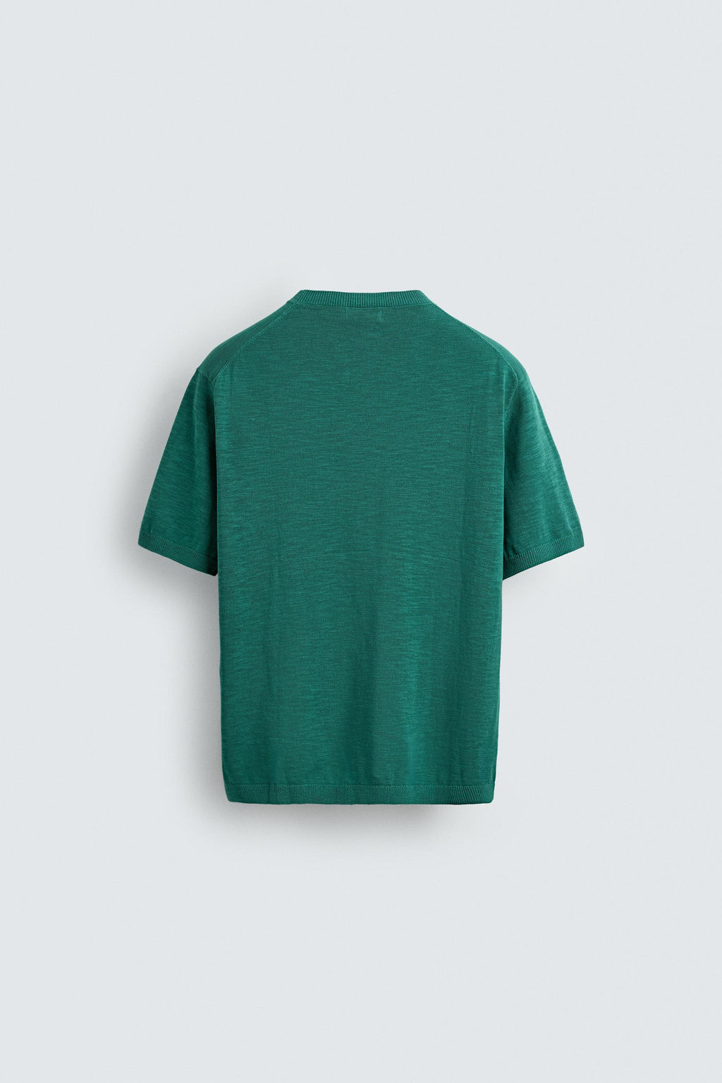CAMISETA PUNTO REGULAR FIT / Verde