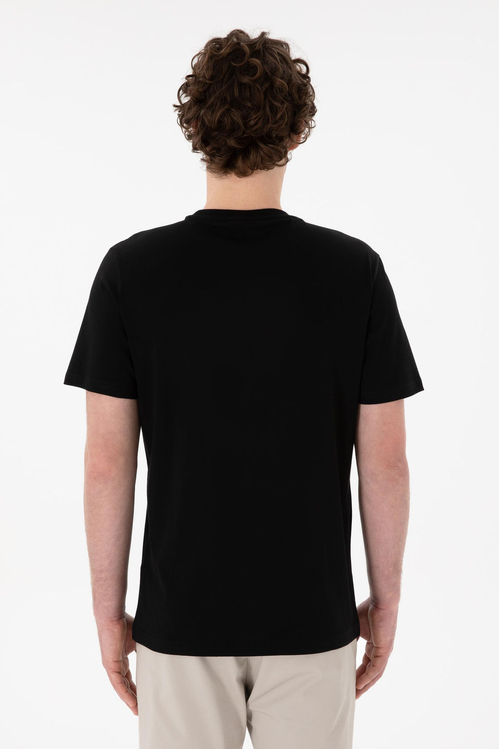 Erkek Regular Fit Bisiklet Yaka Siyah Basic Ti__rt Sepette S_rpriz _ndirim - U.s. polo assn фото 6
