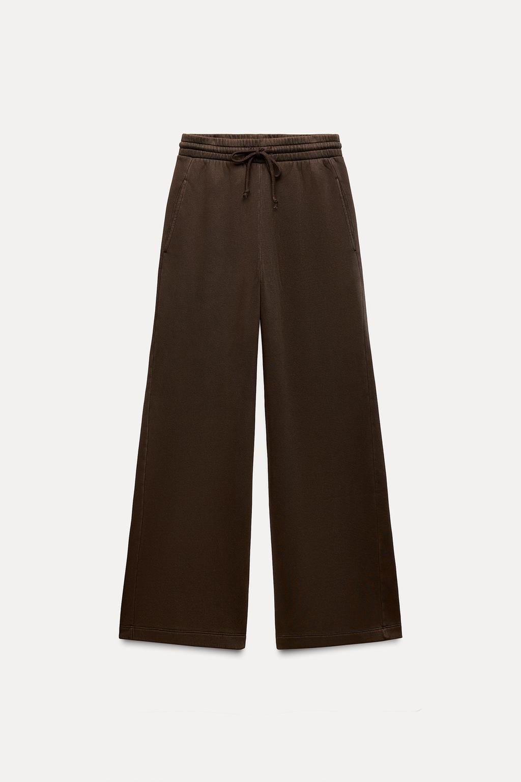 FADED WIDE-LEG TROUSERS - Zara фото 4