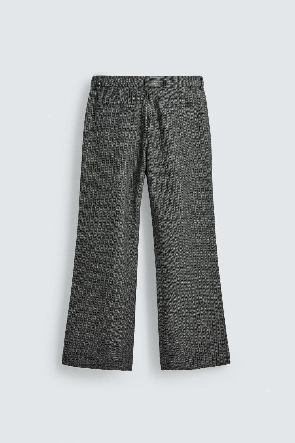 HERRINGBONE TEXTURED SUIT TROUSERS WITH WOOL - Zara фото 8