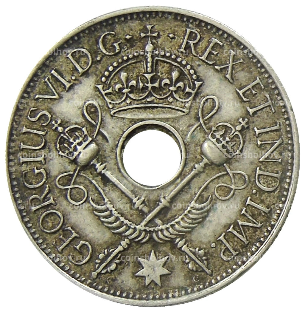 1 шиллинг 1945 года Британская Новая Гвинея