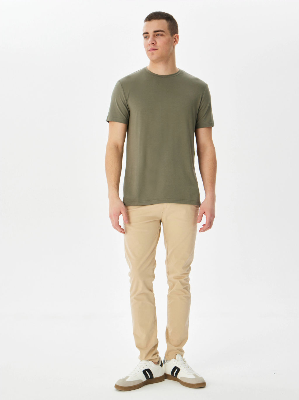 Футболка мужская короткий рукав GREG G145-V-61742 (хаки)  фото 13