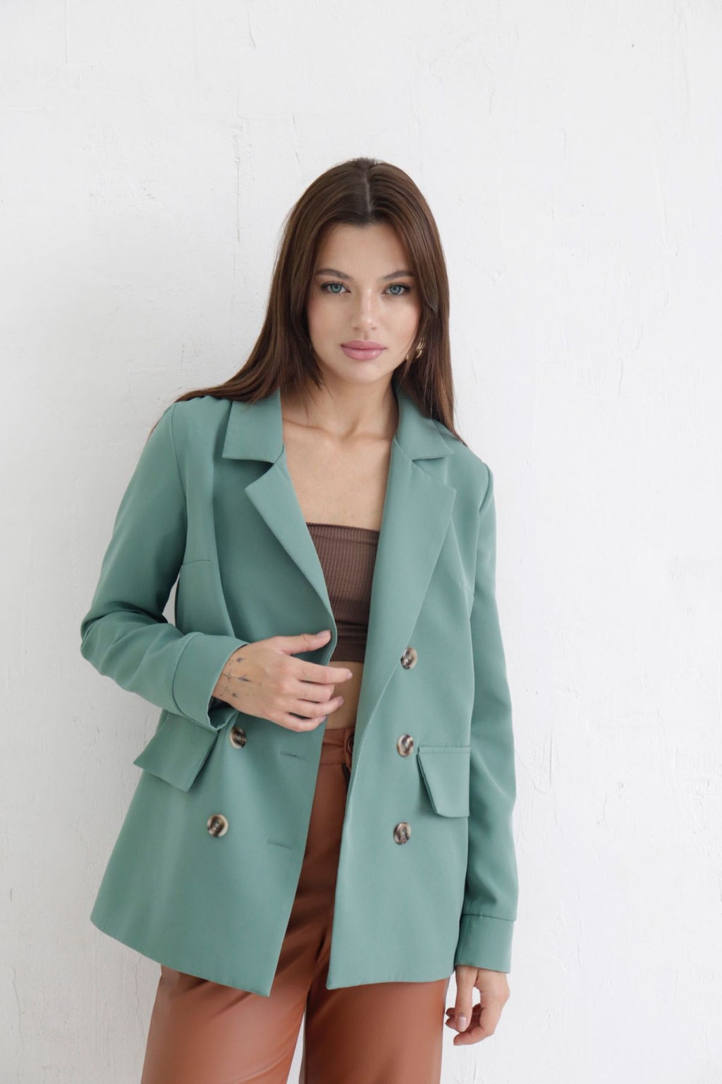 Двубортный жакет с английским воротником - Martichelli фото 14