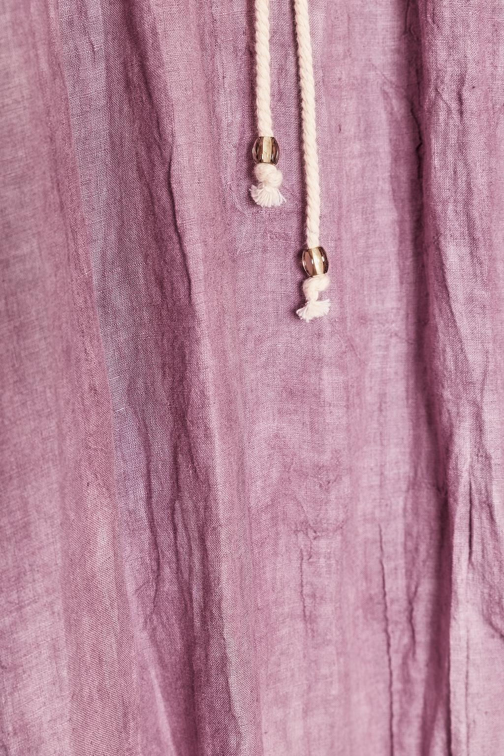 ZW COLLECTION LINEN TIE-DYE TUNIC DRESS - Zara фото 8