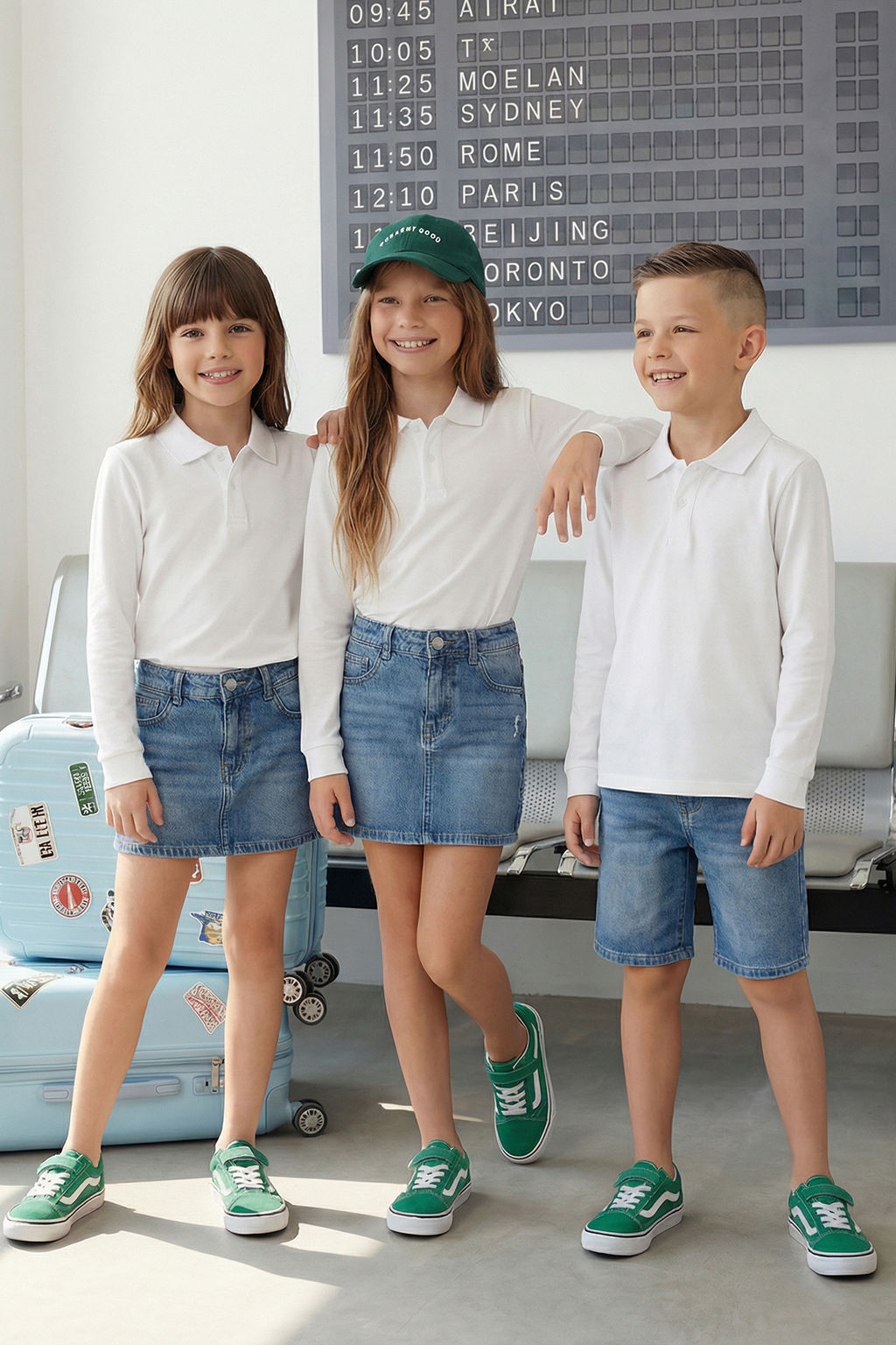 Beyaz 3lu Paket Unisex Mevsimlik Polo Yaka Uzun Kollu Orme T-Shirt TKDAW25TS00004 - Trendyolmilla фото 29
