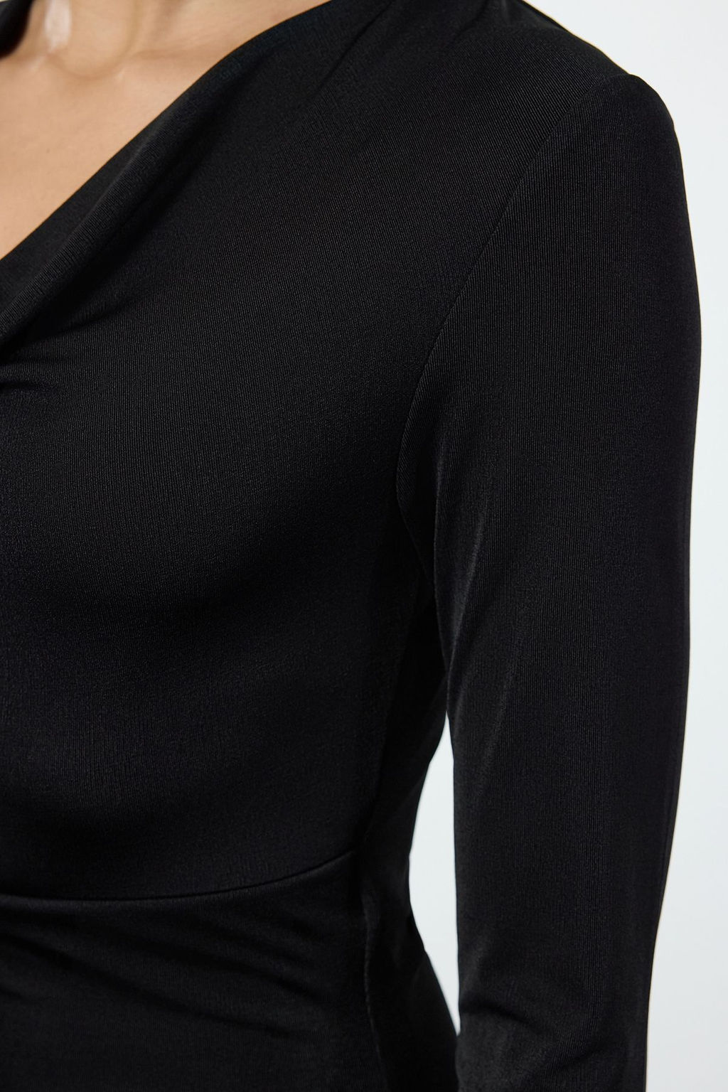 Siyah Duz Mini Orme Elbise TWOAW25EL00316 - Trendyolmilla фото 4