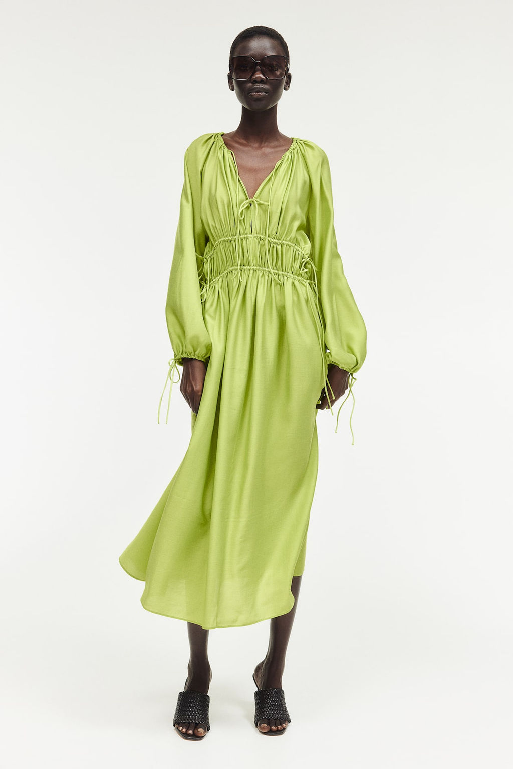 Vestido oversize con cordon de ajuste - H&m фото 3