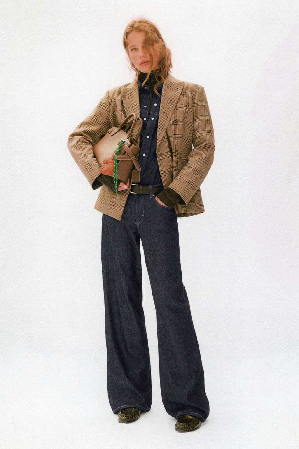 Feather Soft Wide Regular Jeans - H&m фото 5
