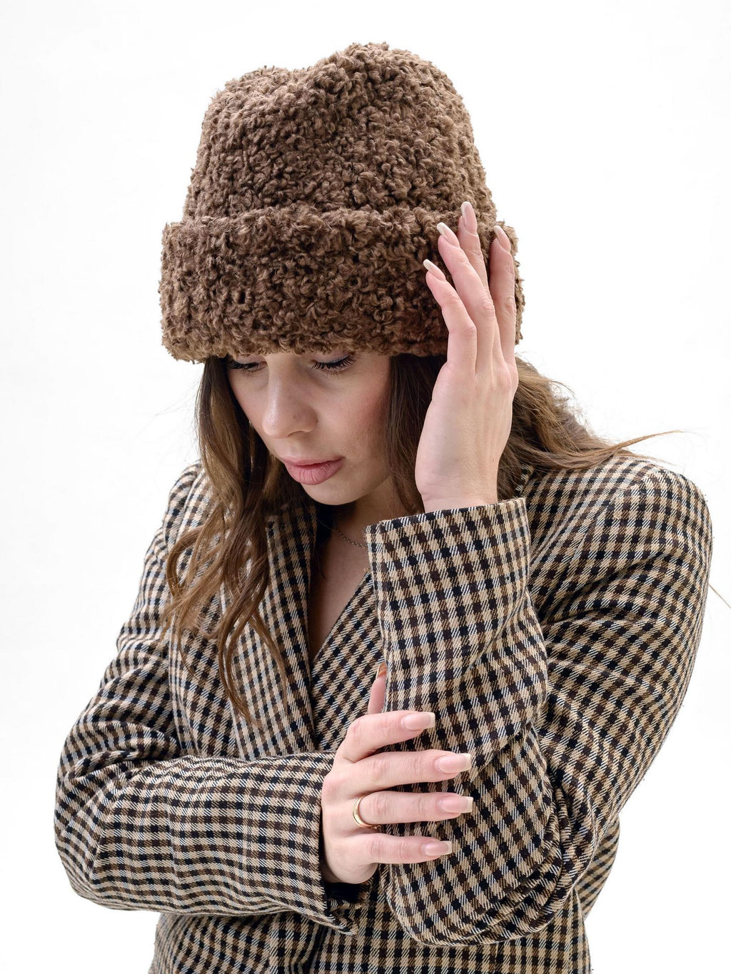 П26-171 Пилотка Тедди коричневая