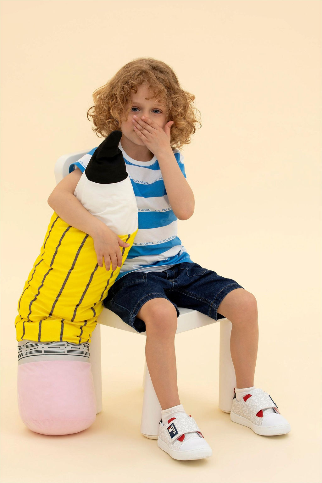 Детская футболка Saks с круглым вырезом Неожиданная скидка в корзине - U.s. polo assn фото 2