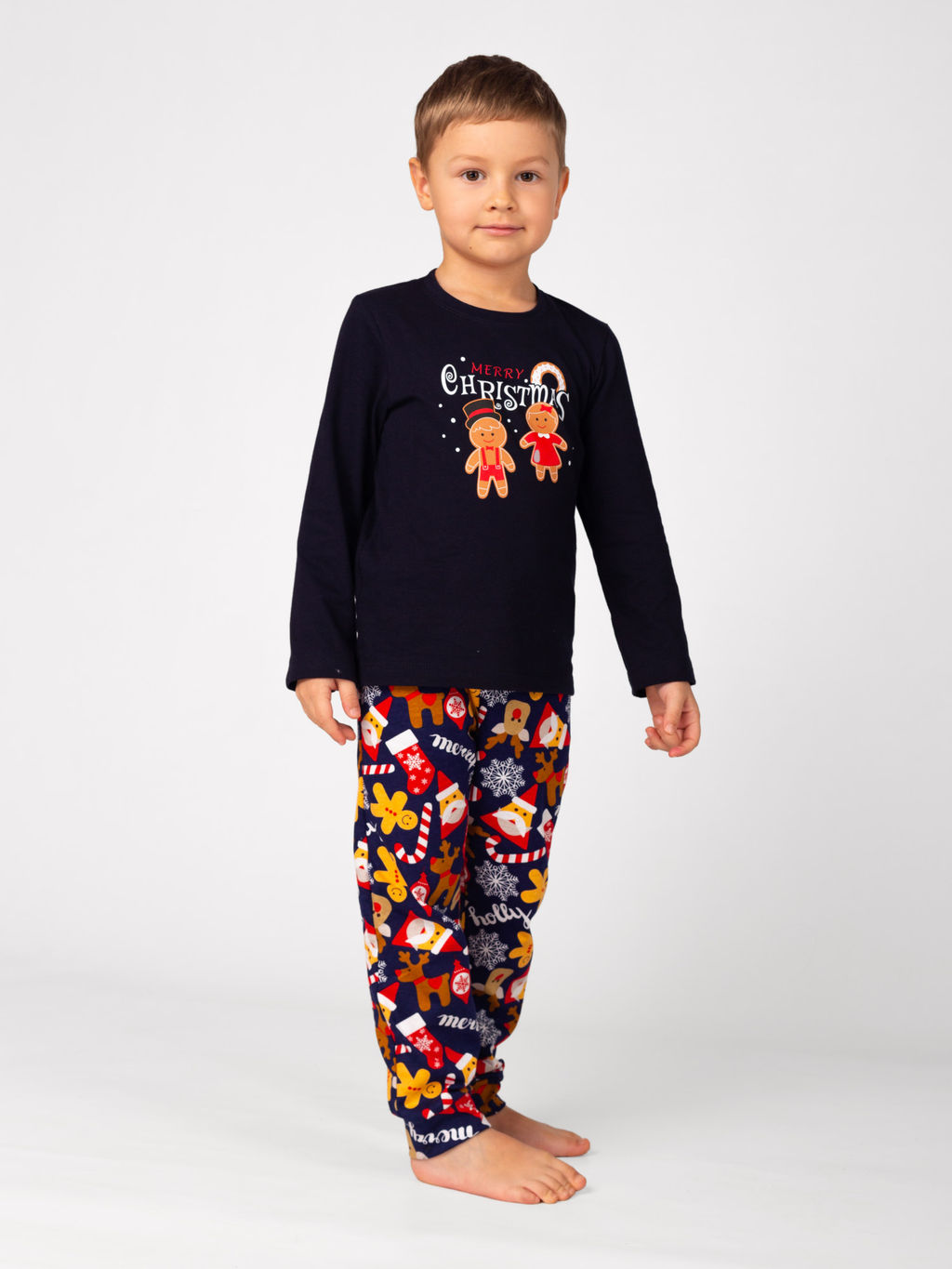 Пижама детская кулирка с брюками "ПРЯНЯ"