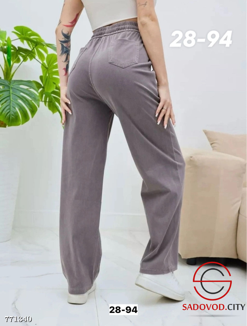 Брюки широеи прямые женские - Bruno фото 9