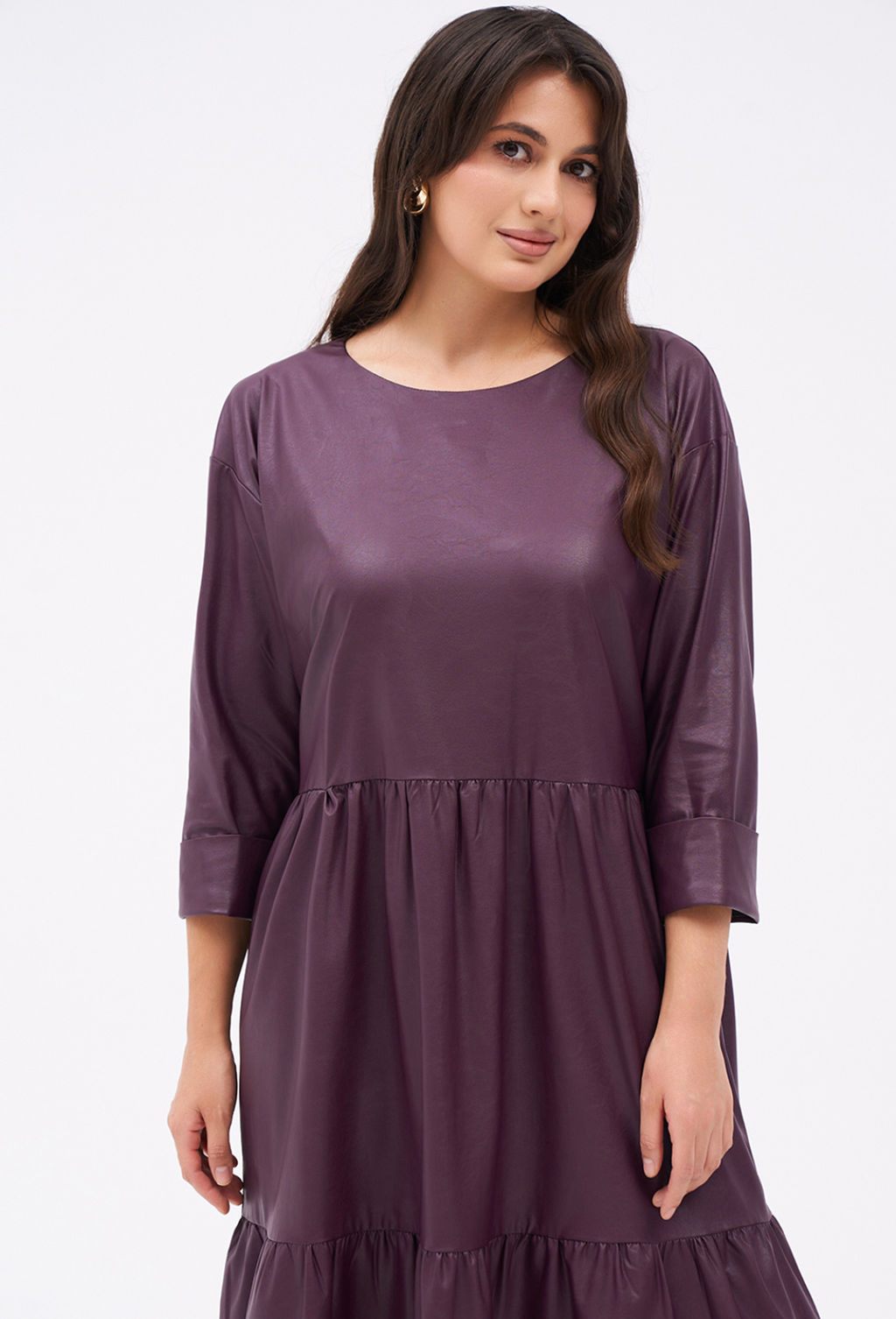 Платье KaVari 1093.1 баклажан  фото 6