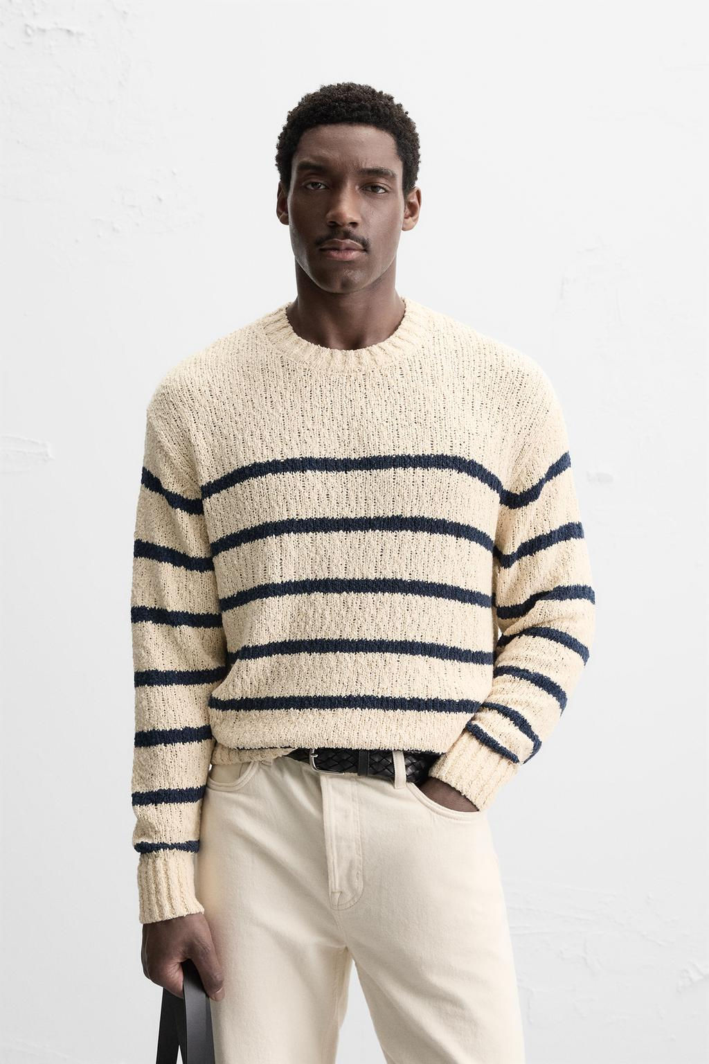 TEXTURED STRIPE SWEATER - Zara фото 2