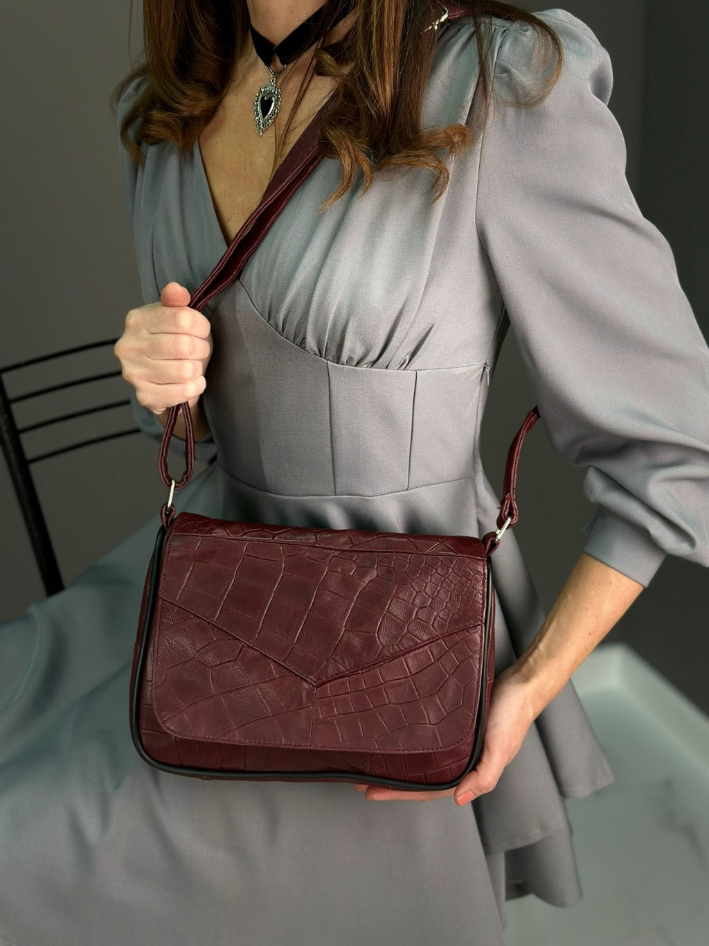 Сумка женская из телячьей кожи