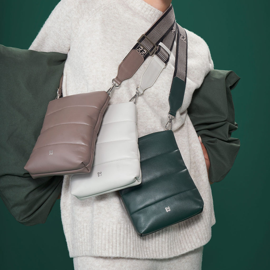 Итальянская кожаная сумка DuDu серии Falkland | зеленый