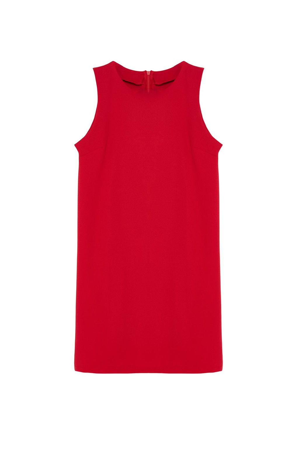 TRENDYOLMILLA Siyah Duz Kesim Kolsuz Bisiklet Yaka Mini Dokuma Elbise TWOSS19FG0063 фото 26