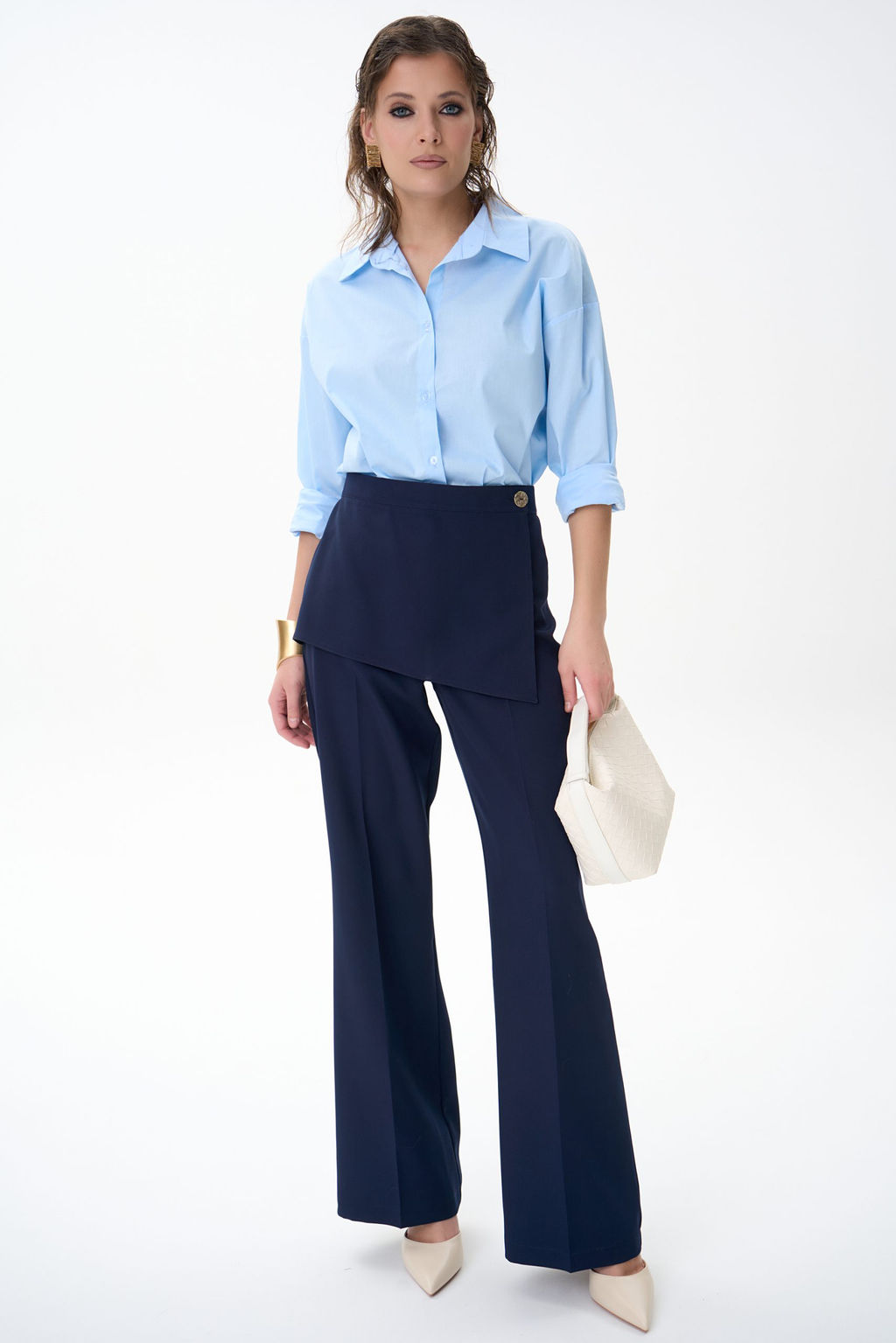 Брюки Агния (черника) - Эльза фото 19