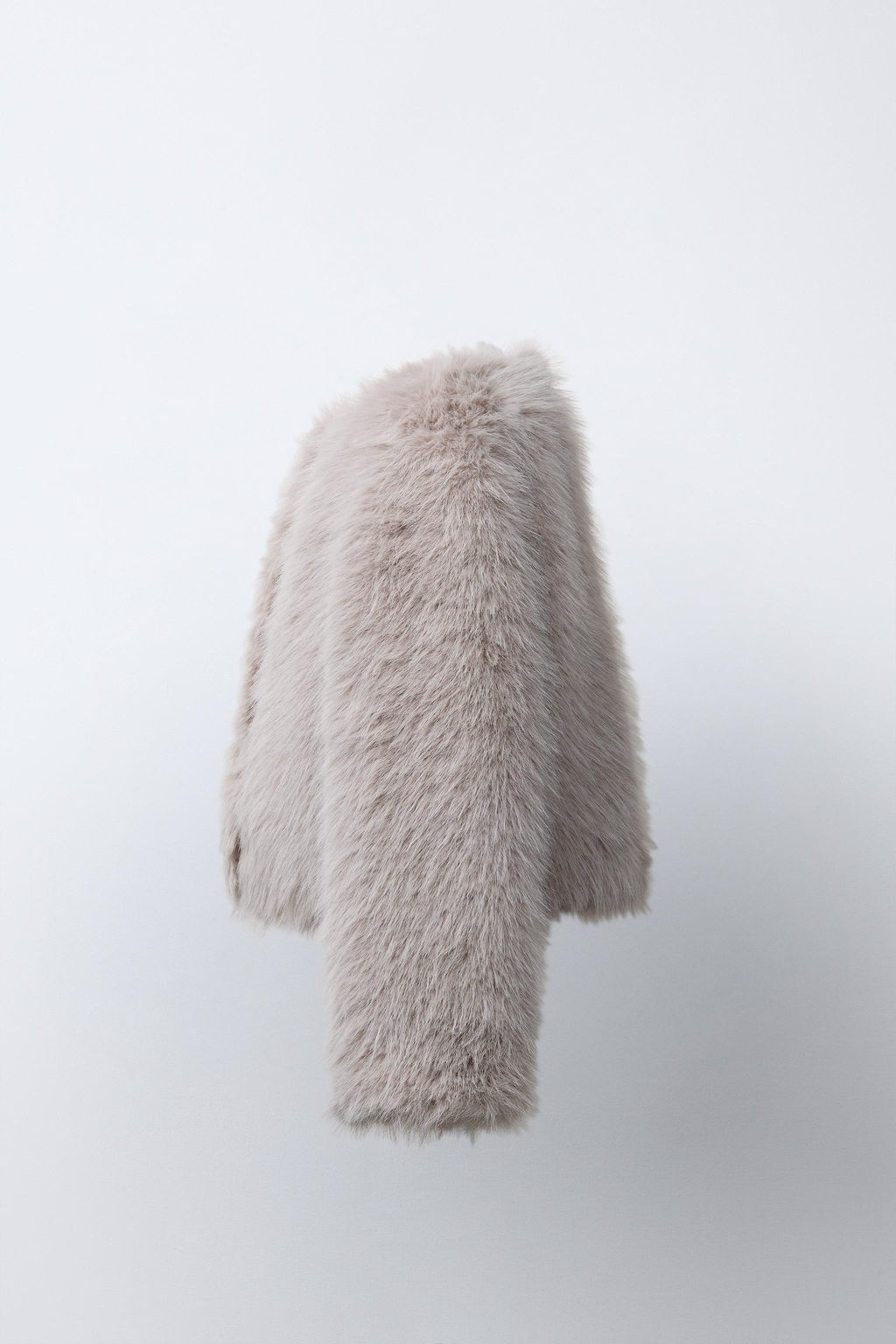 SHORT FAUX FUR JACKET - Zara фото 3