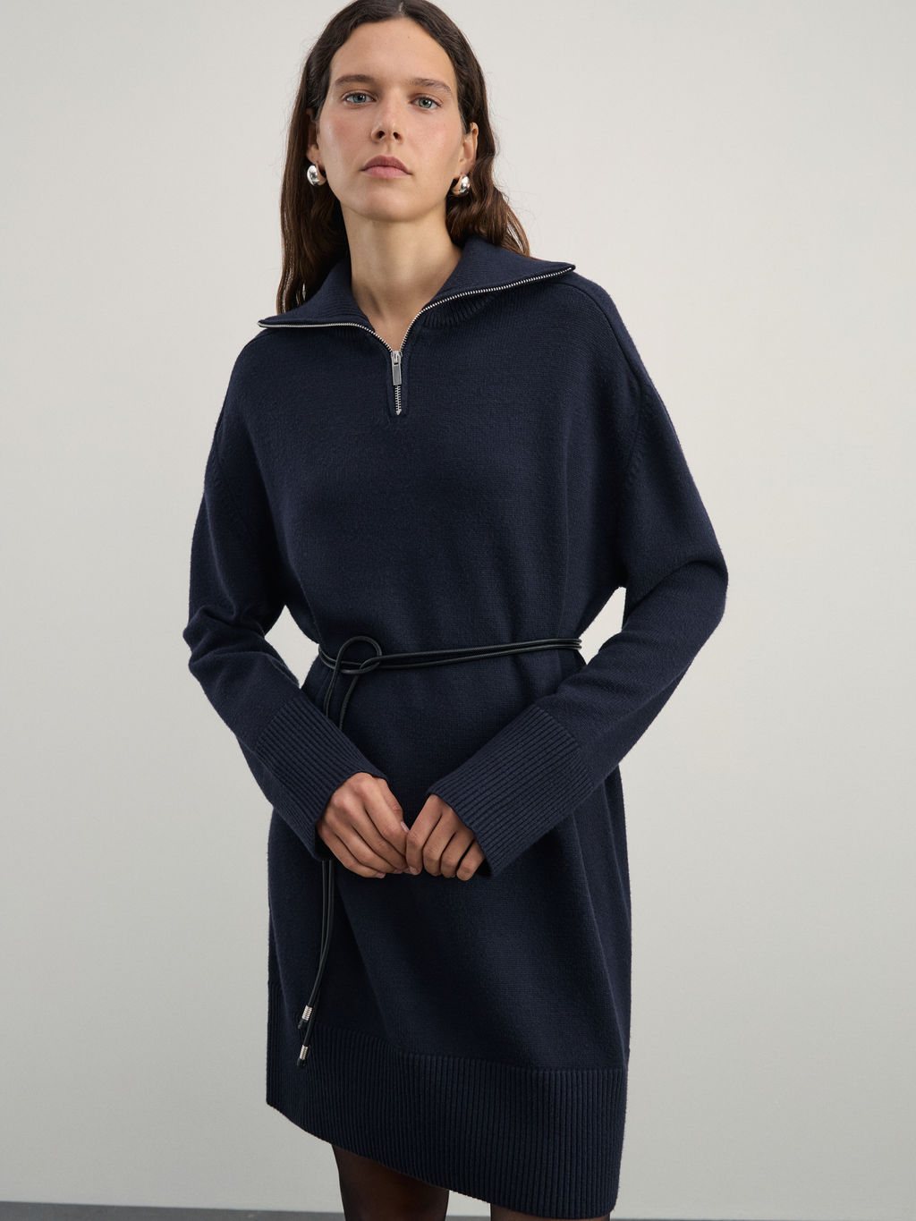 Платье мини из вискозы на молнии / Zarina  фото 7