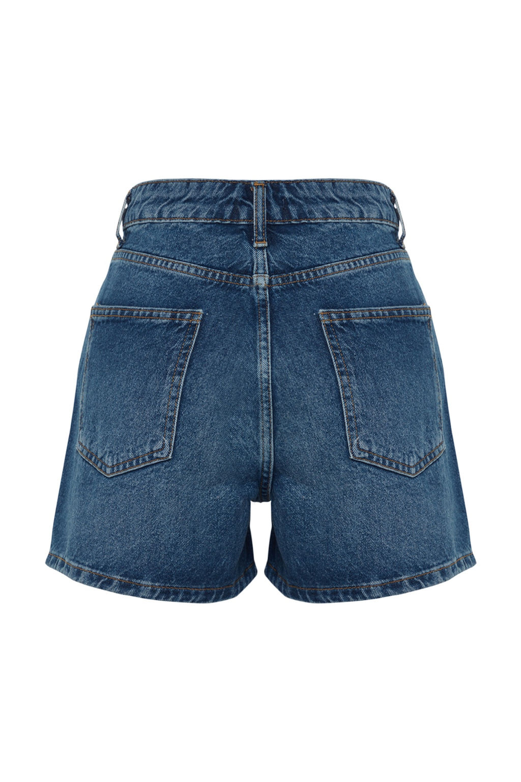 TRENDYOLMILLA Koyu Mavi Yuksek Bel Denim Sort TWOSS23SR00199  фото 30