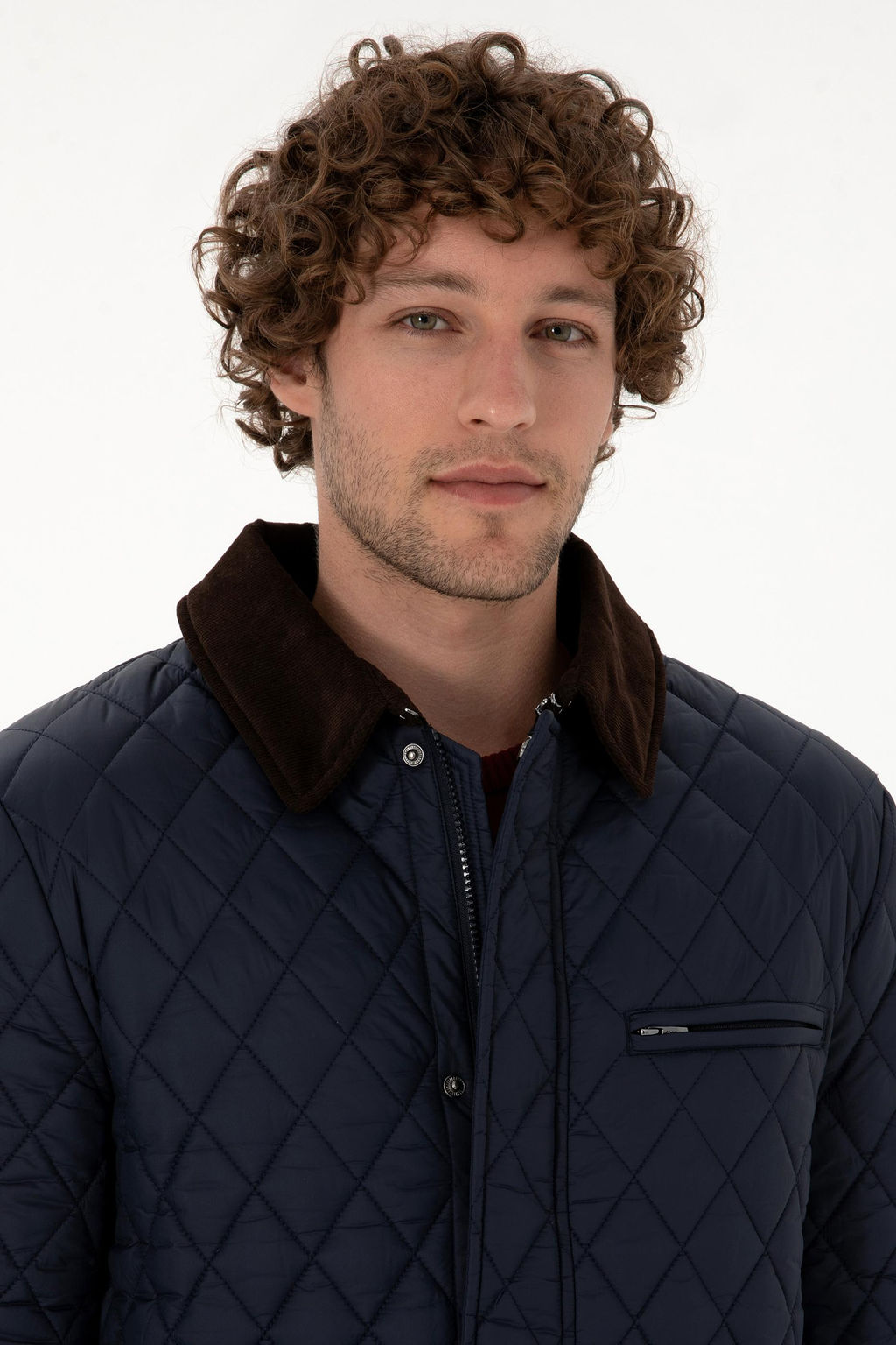 Erkek Lacivert Mont Sepette S_rpriz _ndirim