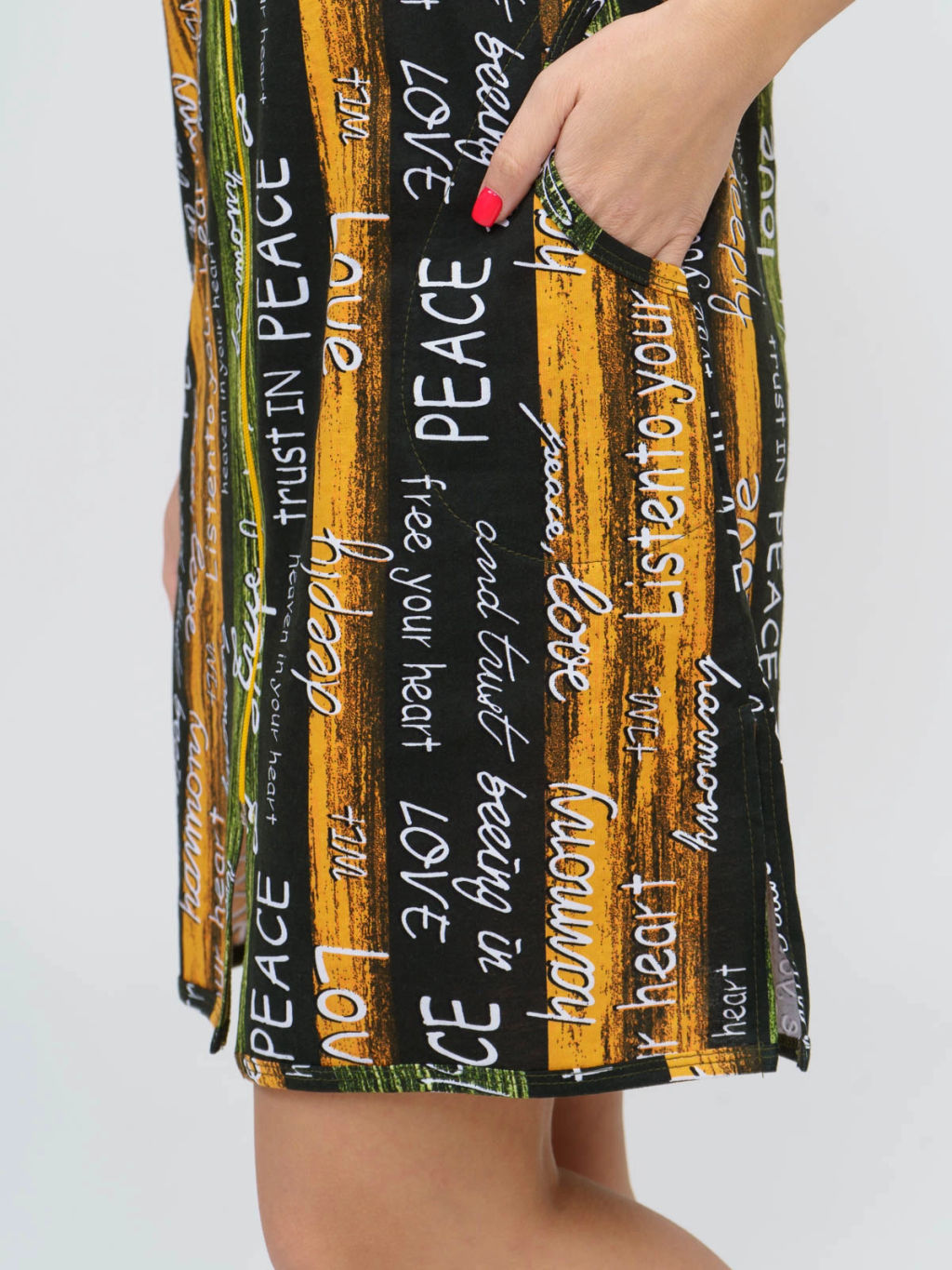 Халат женский, цвет зеленый