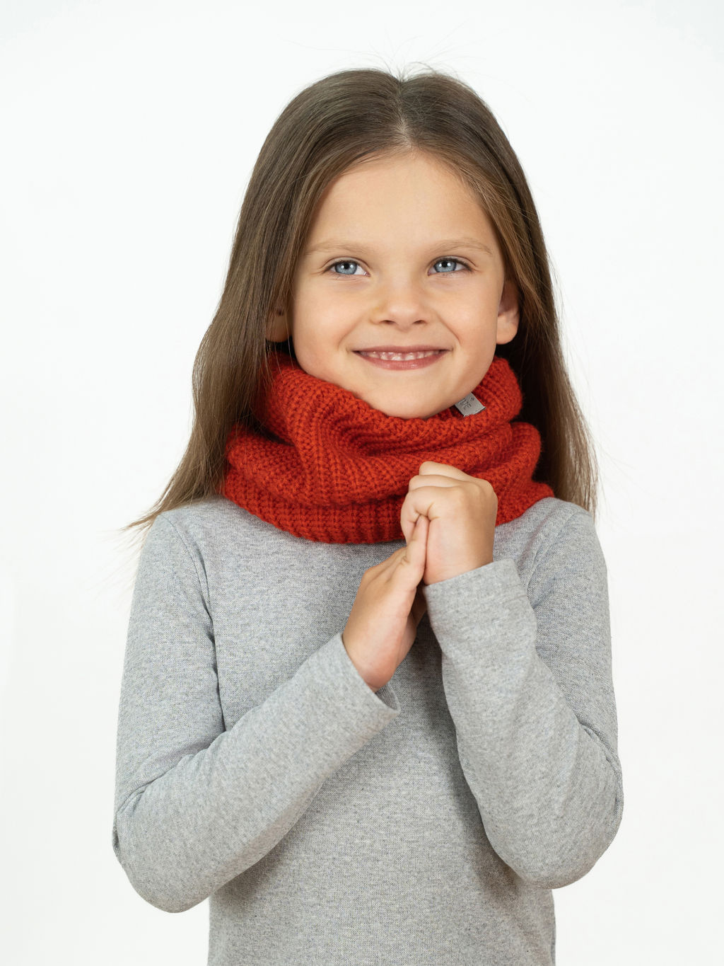 Комплект вязаный красный Ш-118 (56-58)