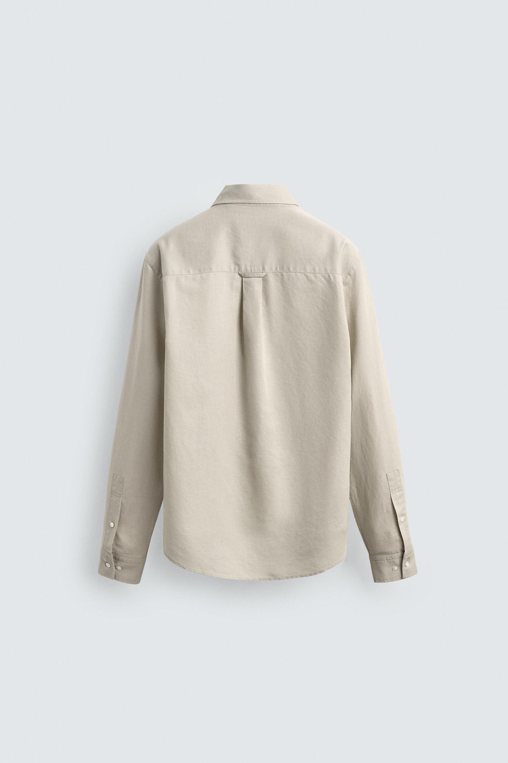 CAMISA REGULAR FIT C??AMO - ALGOD?N / Arena - Zara фото 9