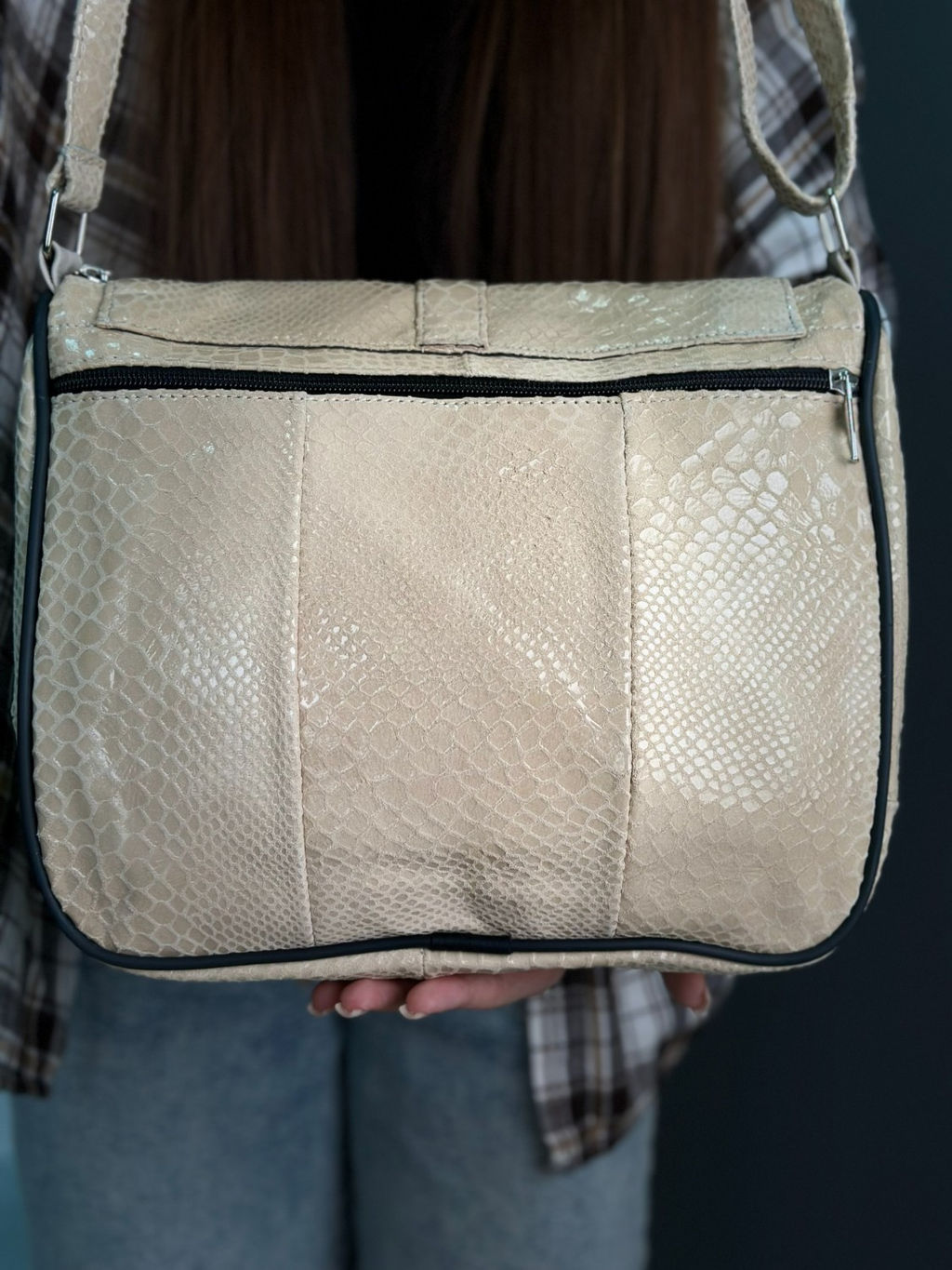 Сумка женская из телячьей кожи