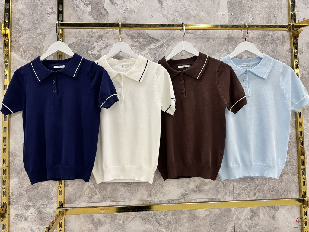 Футболка поло однотонная