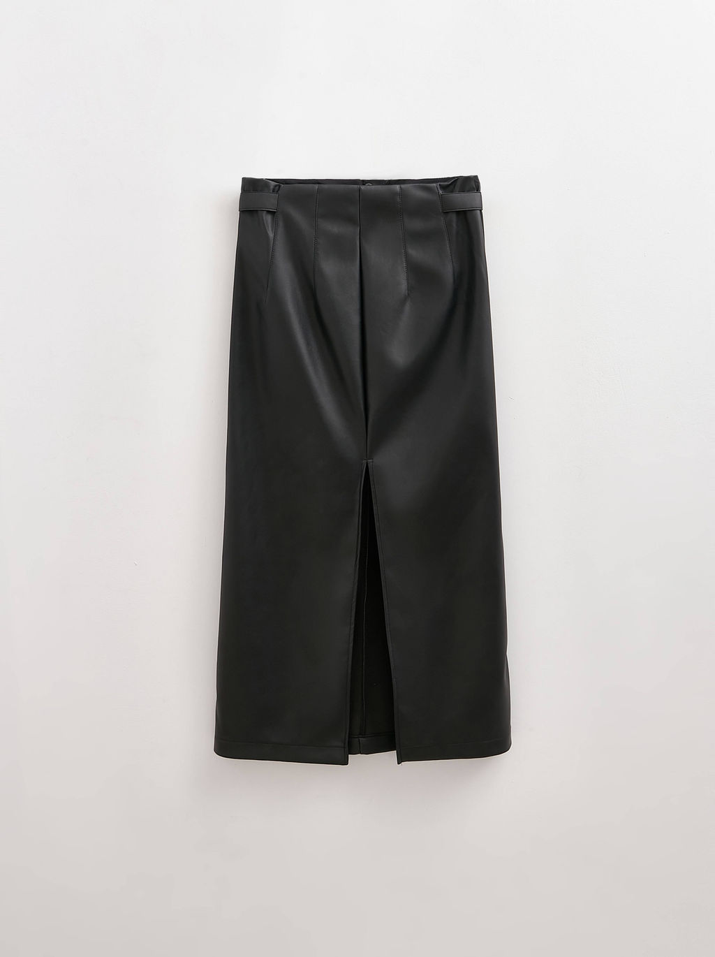 CONTE Юбка-midi из экокожи с декоративными патами LU 2853 black - Conte elegant фото 5