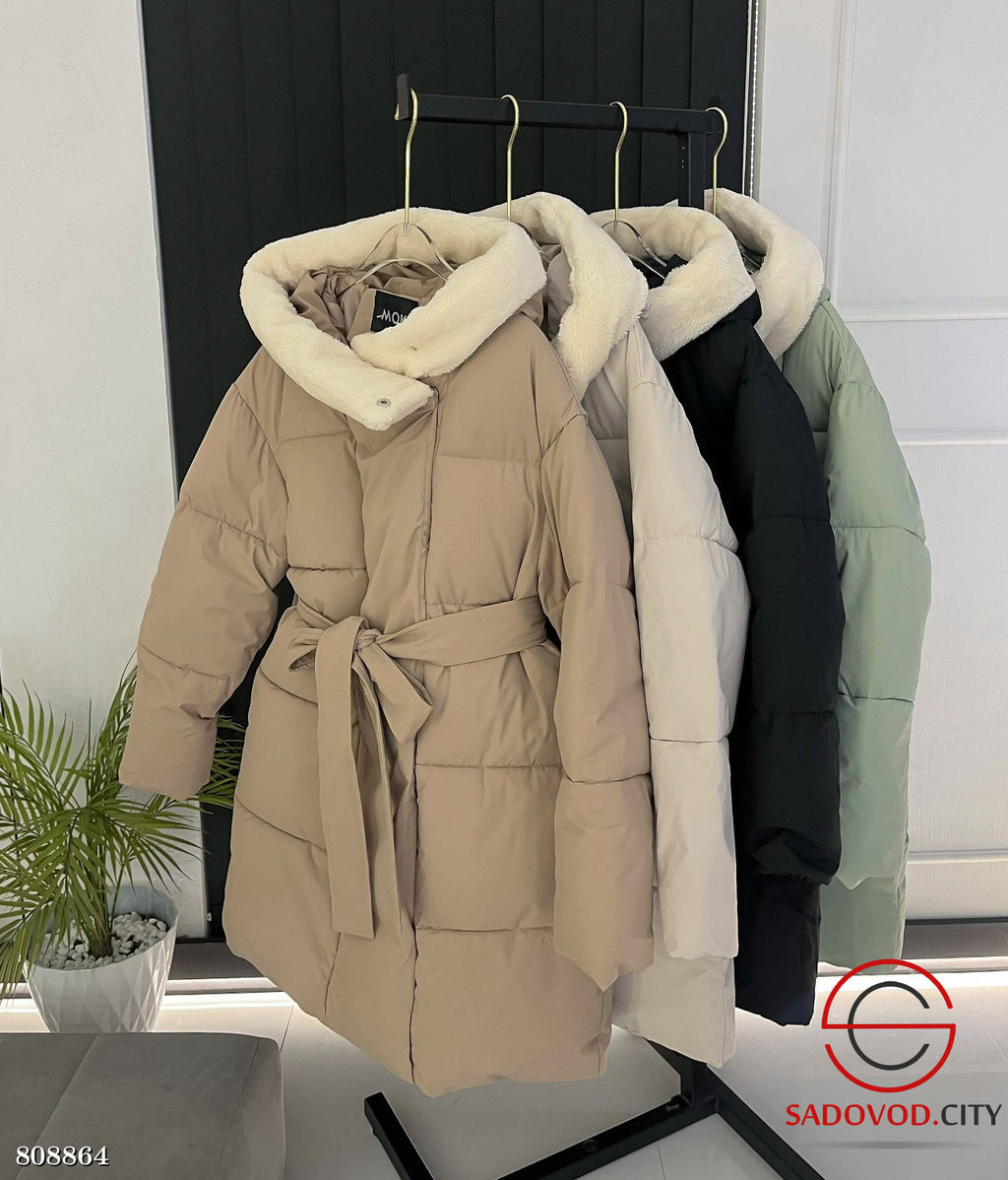 куртка женская зимняя с поясом - Bruno фото 5