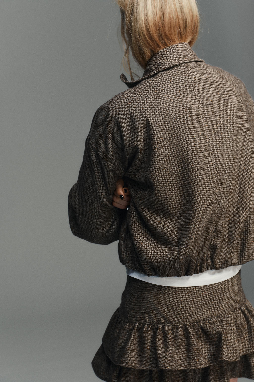 HERRINGBONE WOOL BLEND JACKET - Zara фото 5