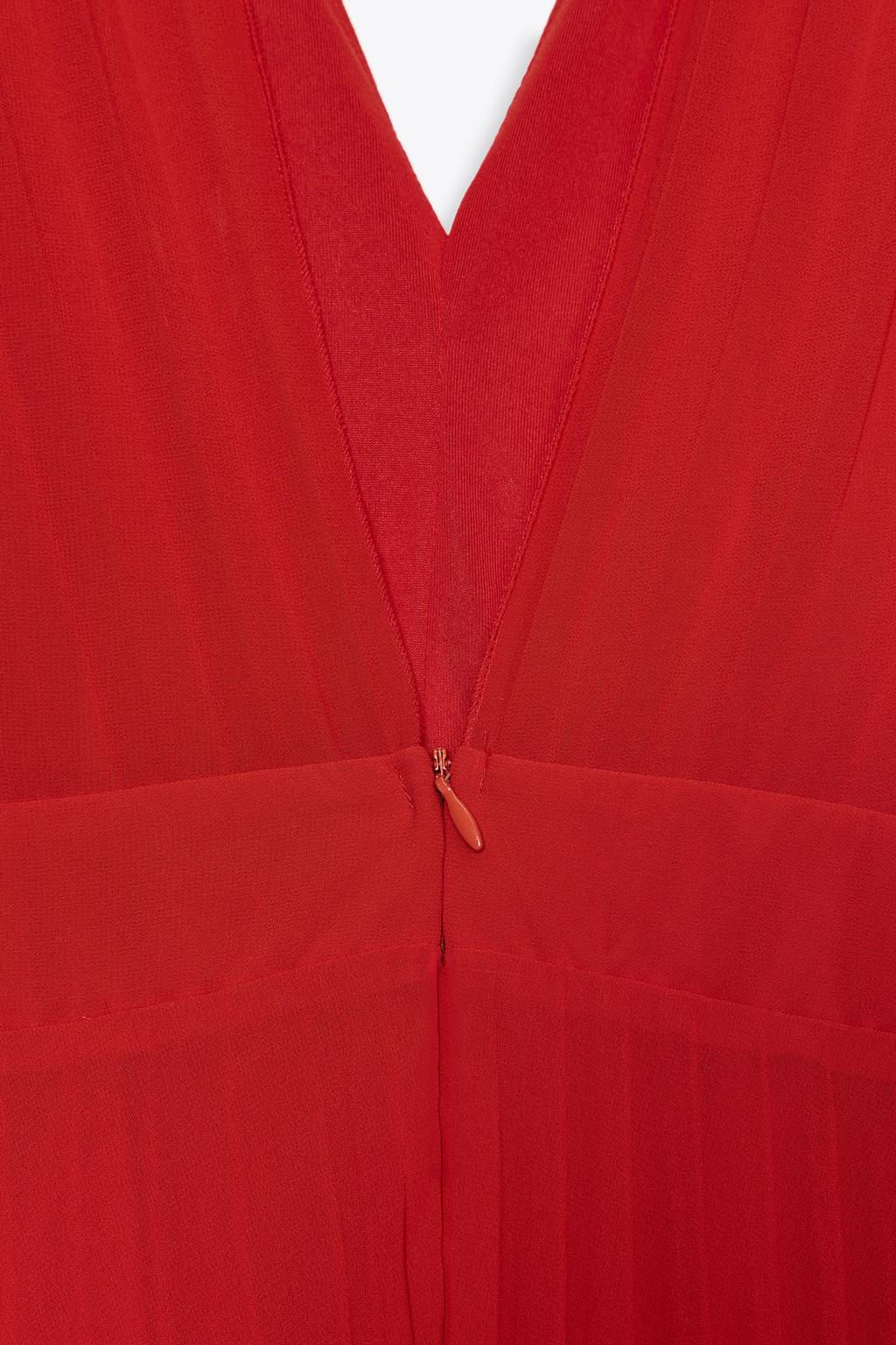 PLEATED MIDI DRESS - Zara фото 6