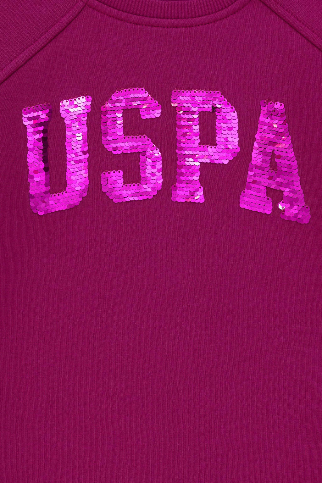 Трикотажное платье цвета фуксии для девочки - U.s. polo assn фото 5