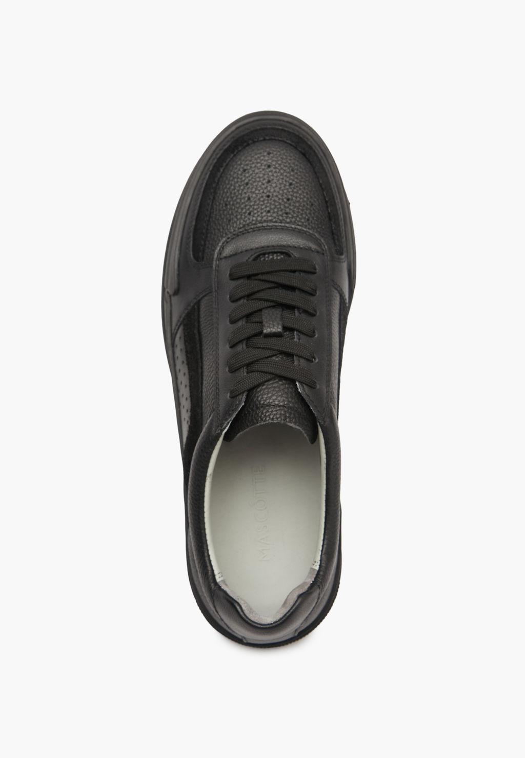 Черные мужские кеды из кожи - Mascotte фото 4