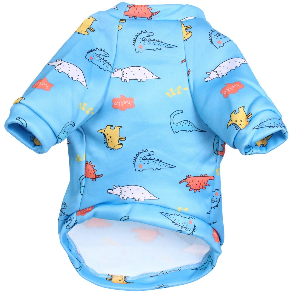 Кофта - толстовка для мелких пород собак "BRO Style", принт динозаврики, р XL