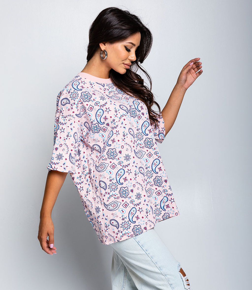 Футболка #КТ682 (1), пудровый - Dommod фото 2