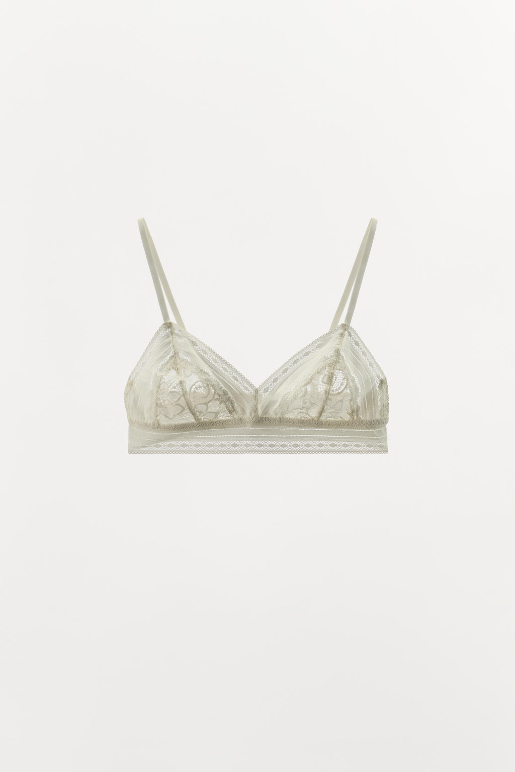 LACE TRIANGLE BRALETTE - Zara фото 3