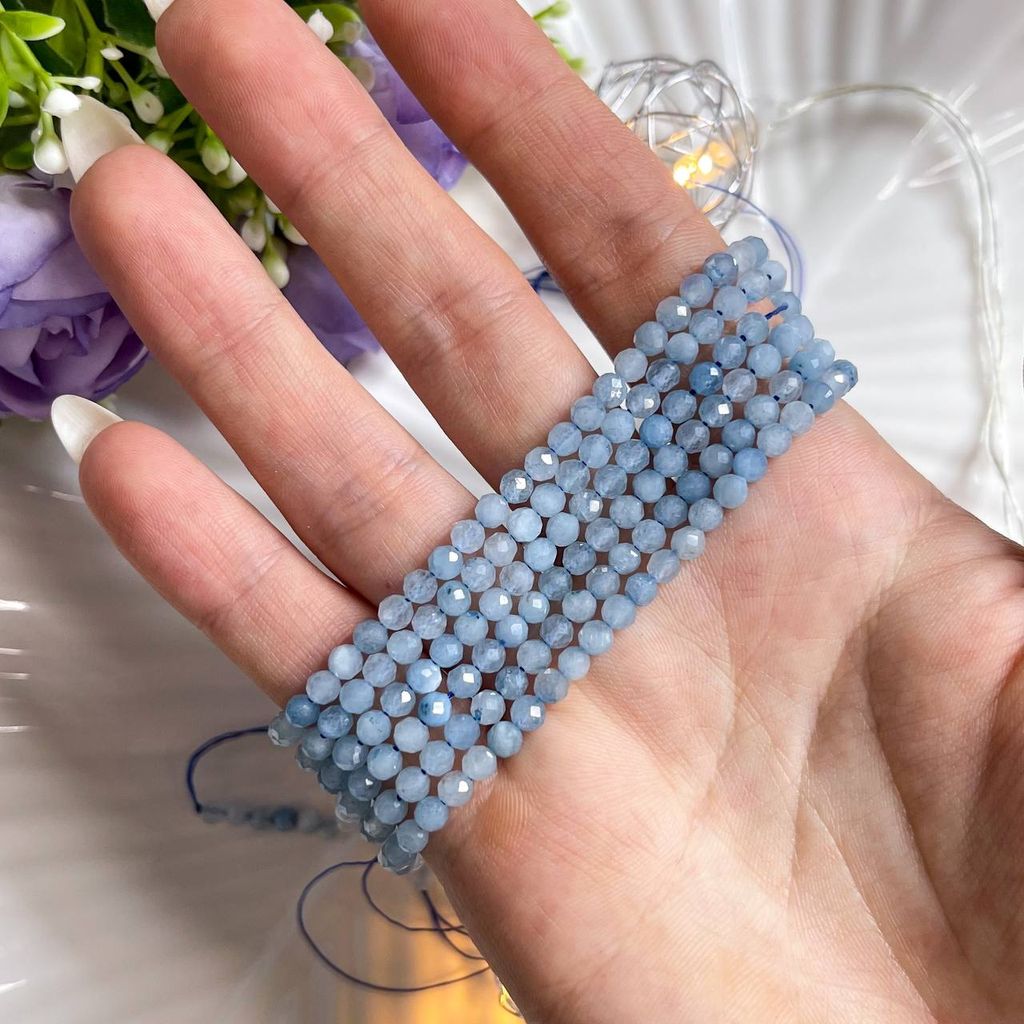 Бусины для украшений из Аквамарина огранка