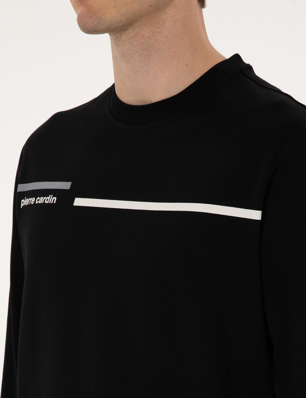 Siyah Regular Fit Sweatshirt - Pierre cardin фото 7