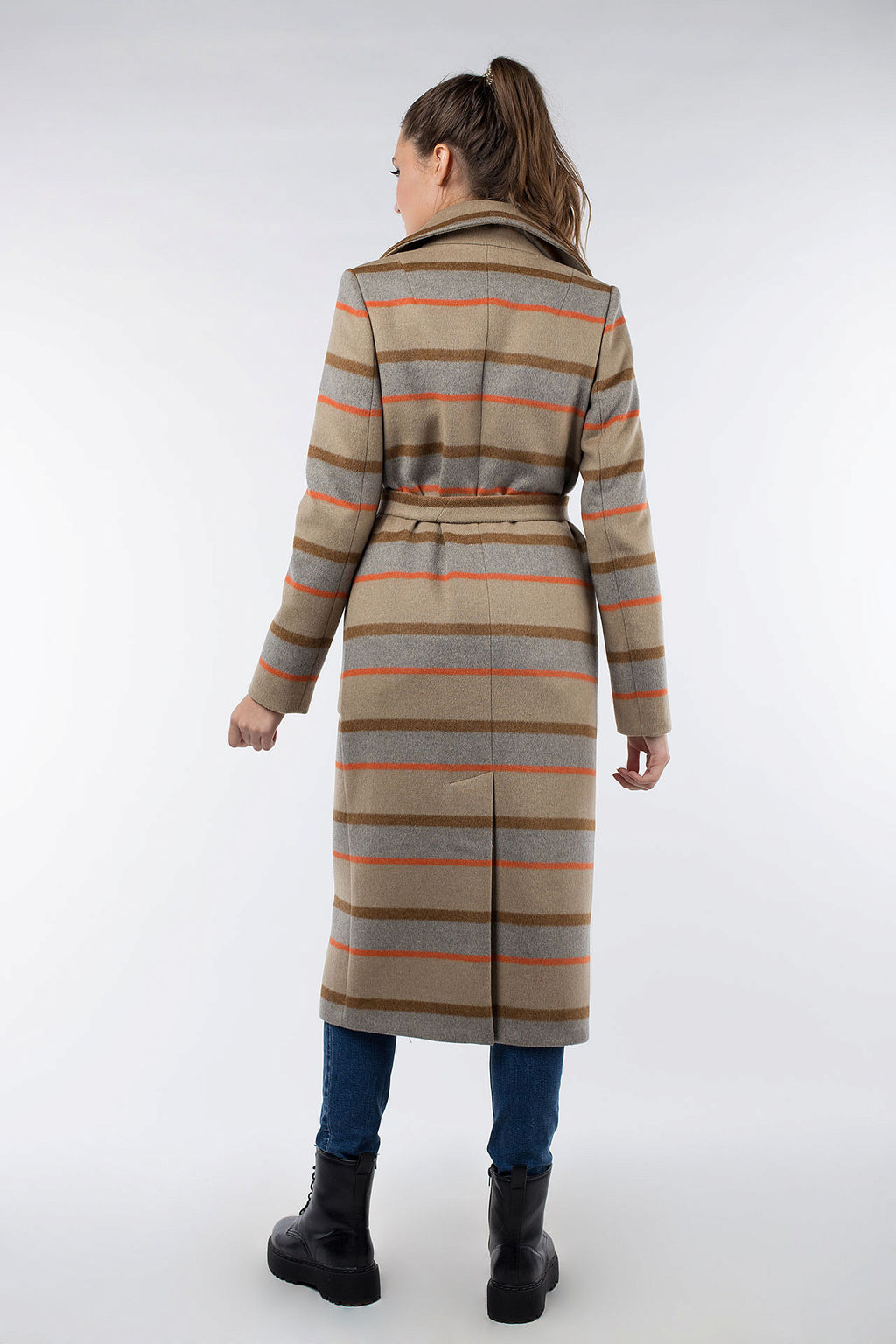 Пальто женское демисезонное (пояс) - El podio фото 3