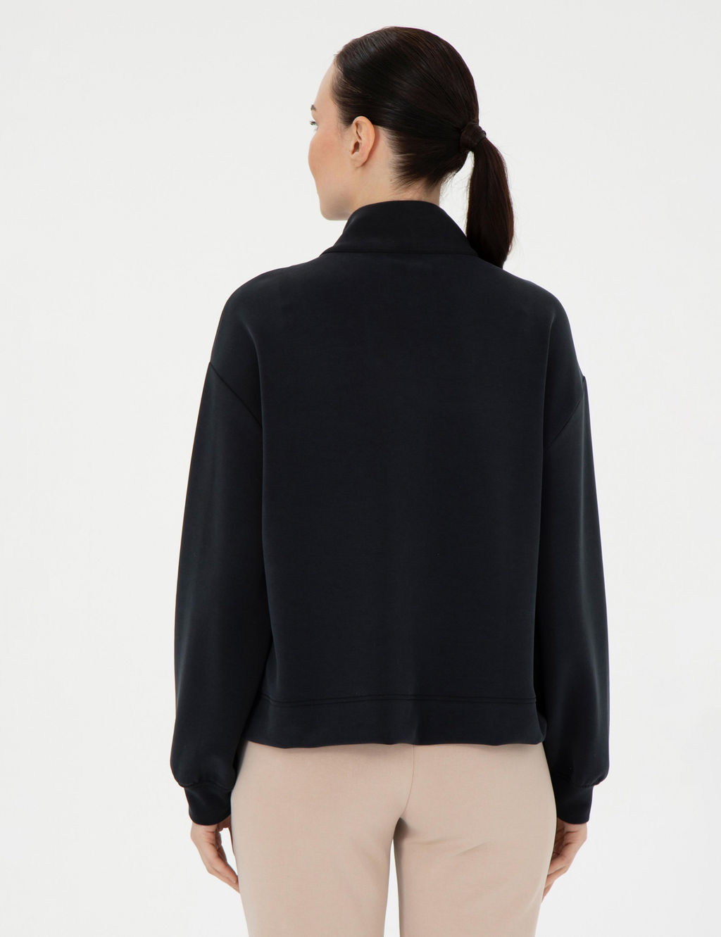 Siyah Comfort Fit Sweatshirt - Pierre cardin фото 5